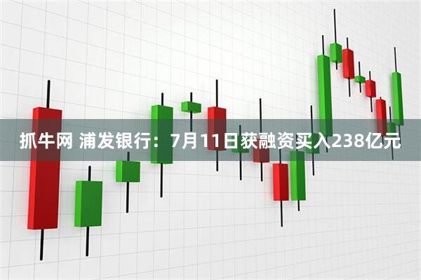 抓牛网 浦发银行：7月11日获融资买入238亿元